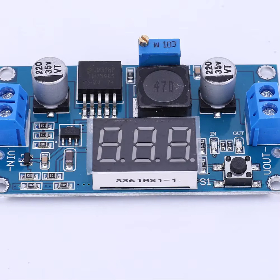 LM2596 DC-DC Step-Down Wandler Modul, einstellbarer Buck-Spannungsregler, Farbe: Blau - Bild 3