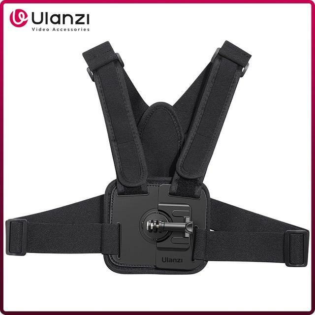 Ulanzi Go-Quick II Magnetischer Brustgurt mit 180 Grad Tilt Quick Release Mount für GoPro und Smartphone in Schwarz - Bild 1