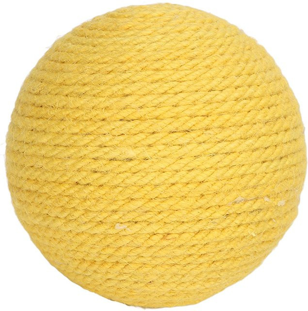 TOMTOP JMS Katzenkratzball, Sisal, gelb - Bild 1