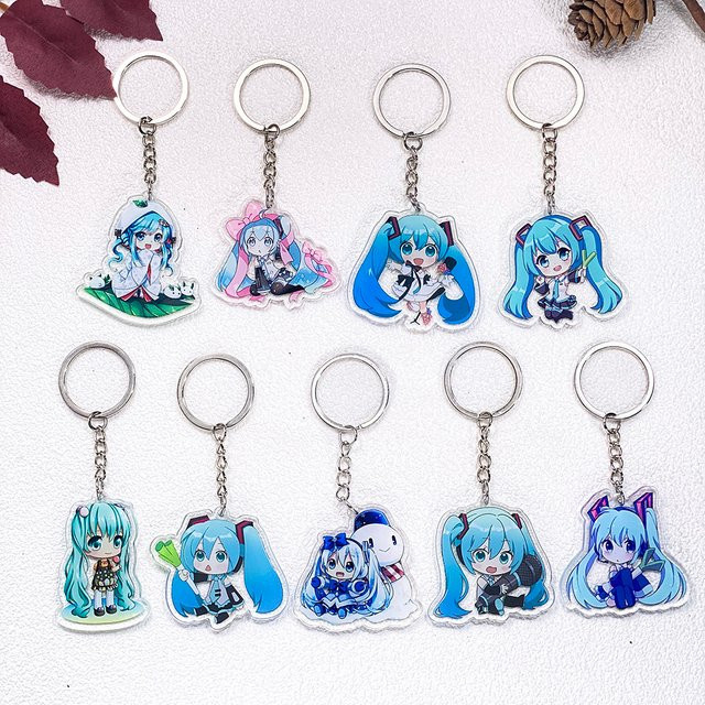 Potdemiel Schlüsselanhänger Anime-Figuren Hatsune Miku, Acryl - Bild 1
