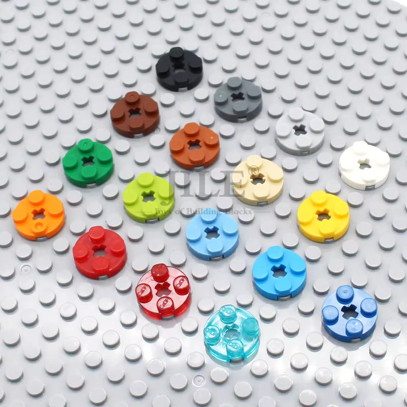 jile Moc Runde 2x2 mit Achsloch 4032 DIY Militär Raketen Bausteine, 100-teiliges Set - Bild 3