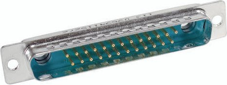 HARTING Steckverbinder 09 69 411 5272 09694115272 mit 27 Polen und Lötkelch in Silber - Bild 1