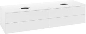 V&B Waschtischunterschrank Antao ohne Frontstruktur in Weiß lackiert, B: 160 cm, T: 50 cm - Bild 1