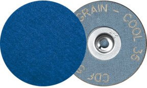 PFERD COMBIDISC Mini-Fiberscheibe CDF VICTOGRAIN-COOL36 für Stahl und Edelstahl, Durchmesser: 75 mm, Blau - Bild 1