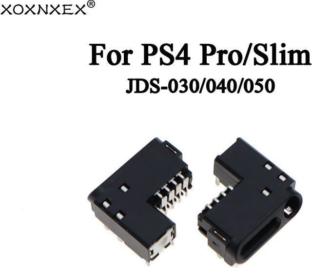 3,5 mm Kopfhörer-Jack Port Buchse Stecker für PS4 und PS4 Pro Controller JDM-010/011/010 und JDS-030/040/050 in Schwarz - Bild 1