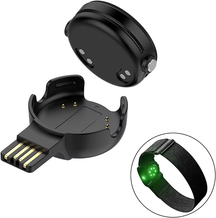 Fitcent USB-C Ladekabel in Schwarz für Polar Verity Sense und Polar OH1 Herzfrequenzsensor - Bild 2