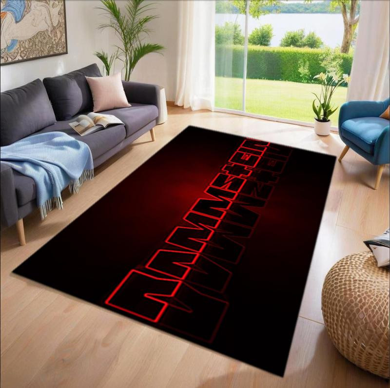 Rechteckiger Rammstein Teppich von Cartoon Home Textiles in Schwarz, B: 200 cm, T: 160 cm - Bild 4