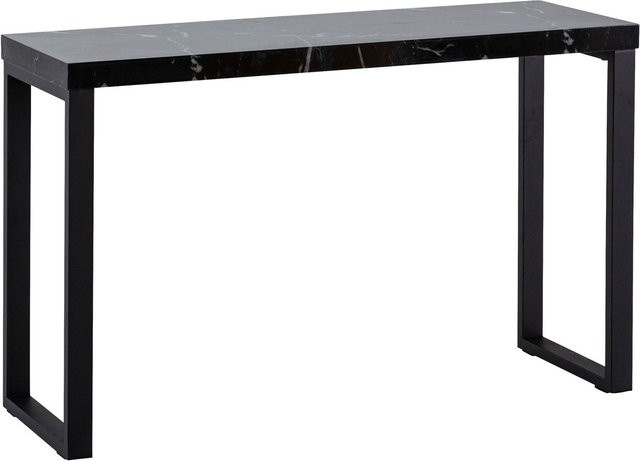 Wohnling Konsolentisch in Schwarz mit Marmor-Optik aus MDF, B/H/T: 120 x 76 x 40 cm - Bild 1