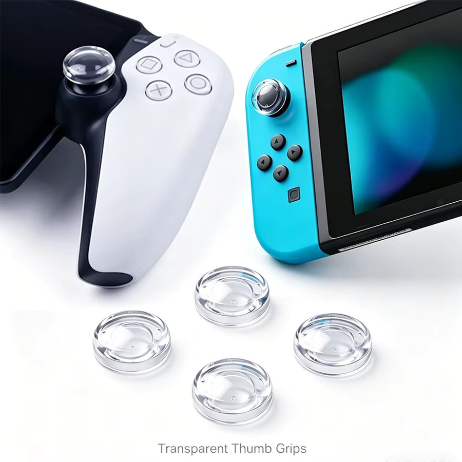 TECTINTER Rocker-Kappen für Nintendo Switch, OLED, PlayStation PS5 Portal, Steam Deck und ROG Ally, Daumengriffe in Schwarz - Bild 3