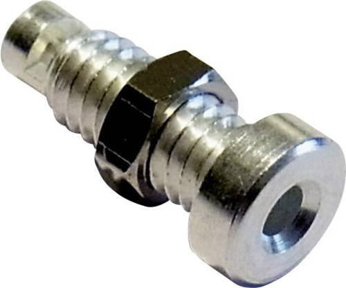 Schnepp BU 2100 Sicherungs-Steckverbinder Buchse für vertikalen Einbau in Silber mit 2mm Stift-Durchmesser - Bild 1