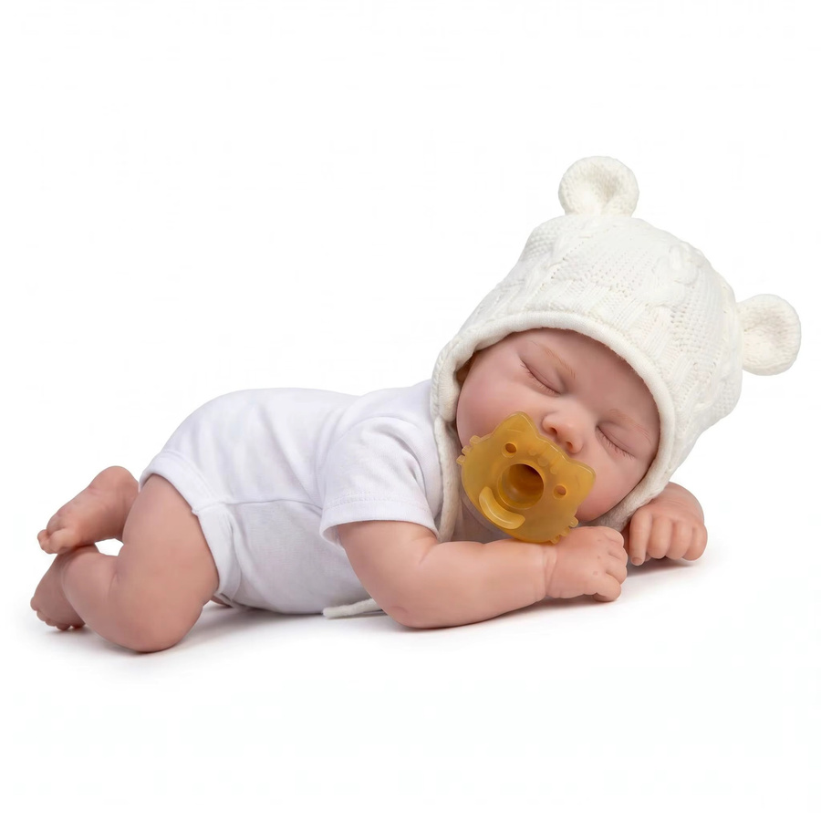 NPK Babyfigur, 18-Zoll, Platin-Silikon, mit Schnuller, ab 14 Jahren - Bild 2