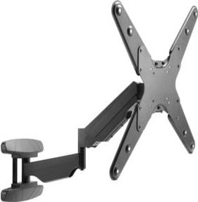e+p Wandhalterung WHS 244 Schwarz neigbar und schwenkbar für Bildschirme von 58-140 cm, VESA 75x75 mm - Bild 1