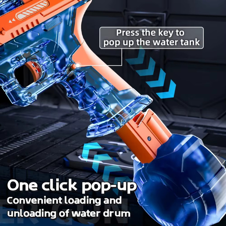CTMA Elektrische Wasserpistole mit Mündungslicht, Grau, Bunt / Mehrfarbig - Bild 1