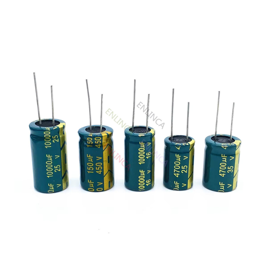 ENLINCA Hochfrequenz-Elektrolytkondensator in Blau mit verschiedenen Spannungen und Kapazitäten - Bild 2