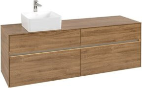 V&B Waschtischunterschrank Collaro mit LED-Beleuchtung, B/H/T: 160 x 54,8 x 50 cm - Bild 1