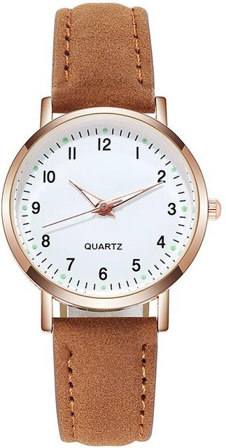 Your Fashion Armbanduhr, Leder, Quarz, braun, Damen - Bild 1