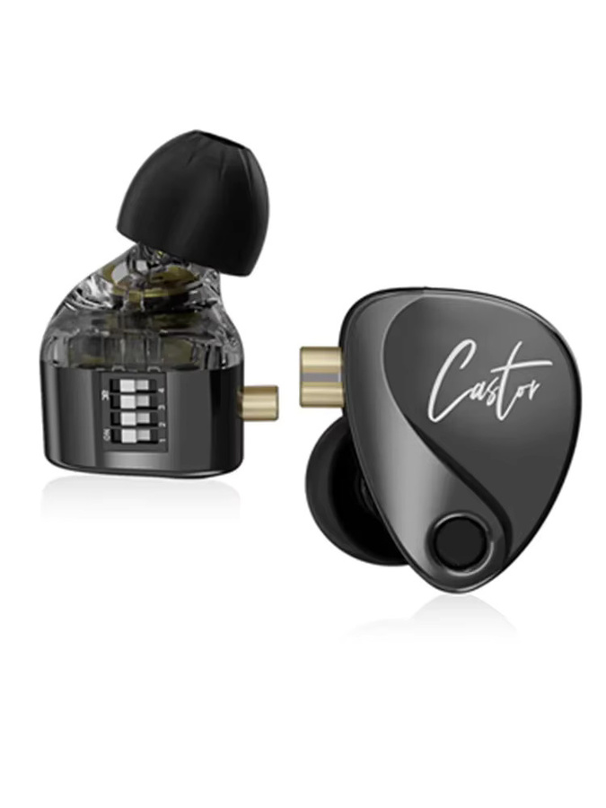 KZ Castor 2DD In-Ear-Kopfhörer HiFi Dynamische High-End-Monitor-Ohrhörer in Schwarz - Bild 4