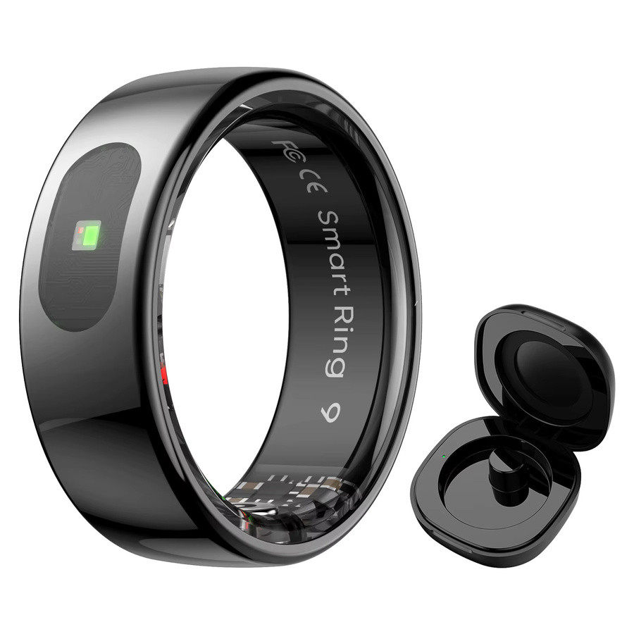 Uhoofit Smart Ring R08 in Schwarz für Damen und Herren mit Touch Control, Gesundheitsmonitor und IP68 5ATM Wasserdichtigkeit - Bild 7