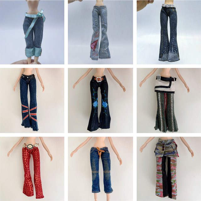 Bratz Monster High Puppen Kleidung Jeans Hosen Set - Bild 1