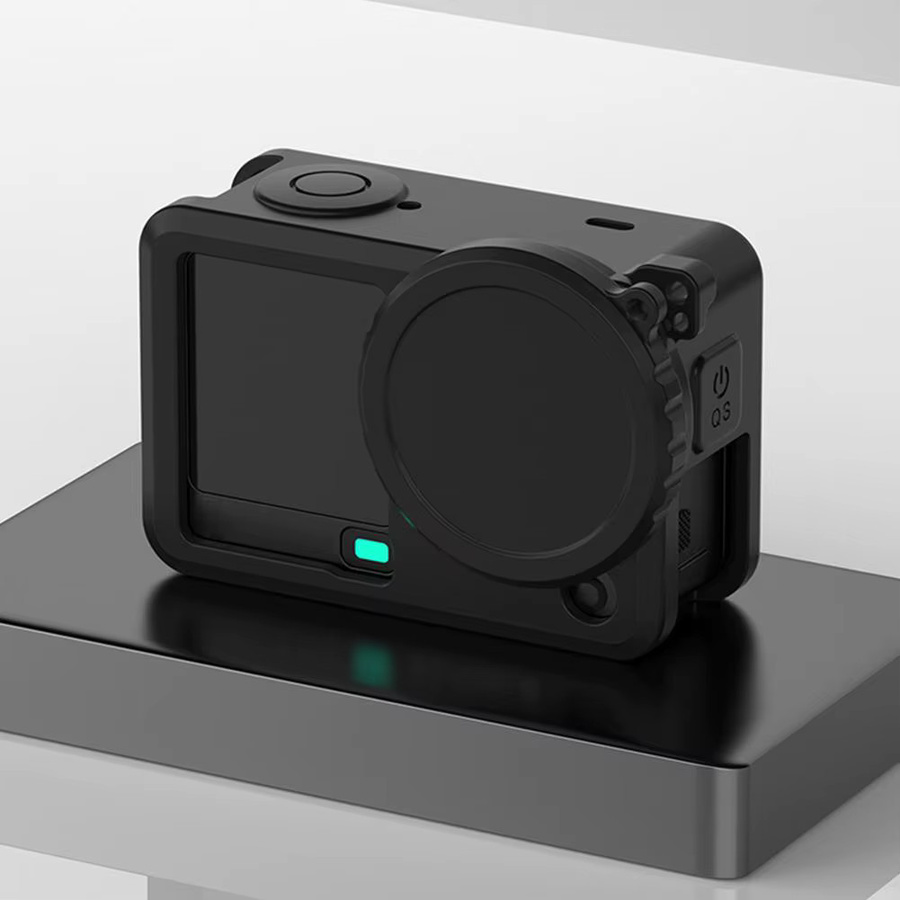DJI Osmo Action 6 Silikon Schutzhülle mit Anti-Verlust Lanyard und Objektiv Kappe für vollständigen Kameraschutz - Bild 3