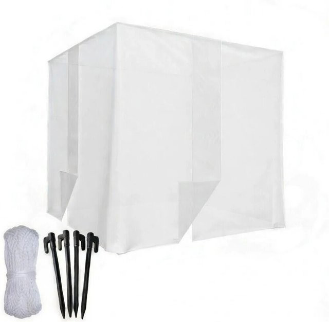 TTL GARDEN Moskitonetz DELUXE XL Insektenschutznetz als Bett Baldachin mit 2 Öffnungen und 0,07 mm Maschenweite, B/T/H: 300 x 300 x 250 cm - Bild 1