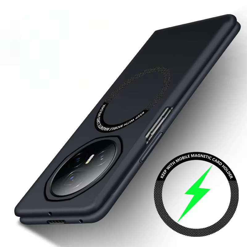 Schutzhülle für Honor Magic V3 und Honor Magic V2 5G aus Hart-PC, rahmenlos und magnetisch für kabelloses Laden, in Schwarz oder Orange - Bild 3
