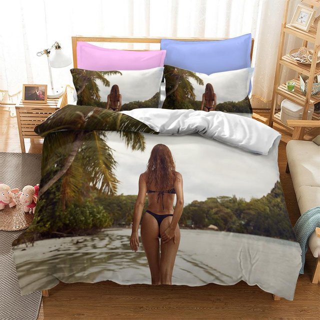 Lodestar Bettwäsche-Set mit Bikini-Motiv, mehrfarbig, B/T/H: 200 x 200 x 200 cm - Bild 1