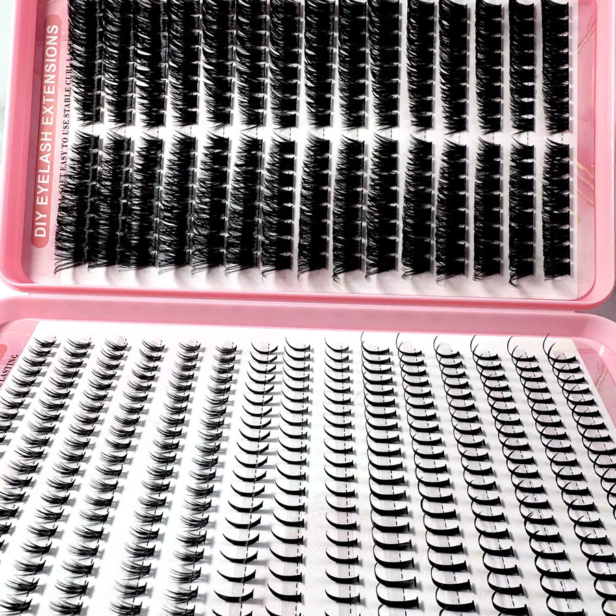 LYBCG Cluster Wimpern, Black, Natürlich, Unisex - Bild 5