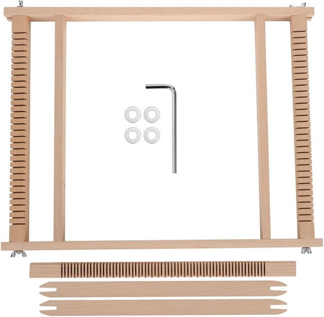 TOMTOP JMS Webrahmen-Kit Buchenholz DIY Spielzeug Strickmaschine - Bild 1
