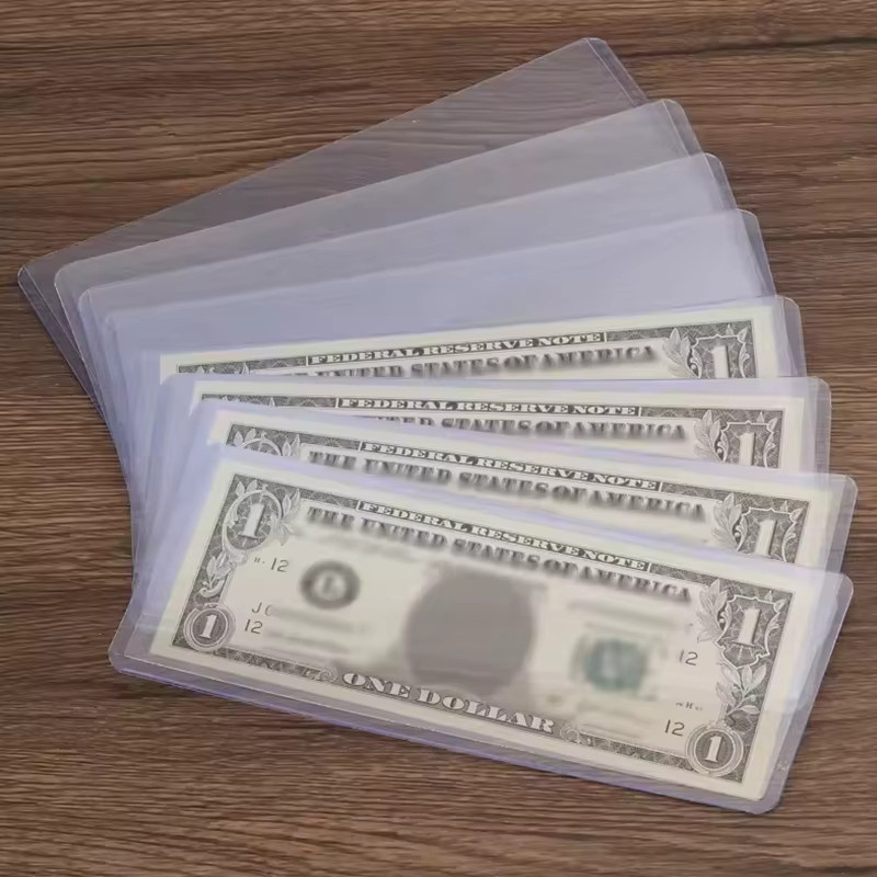 ZYF 16er Set Banknoten-Schutzhüllen aus transparentem Hart-PVC zur Präsentation und Aufbewahrung von Banknoten und Briefmarken - Bild 2