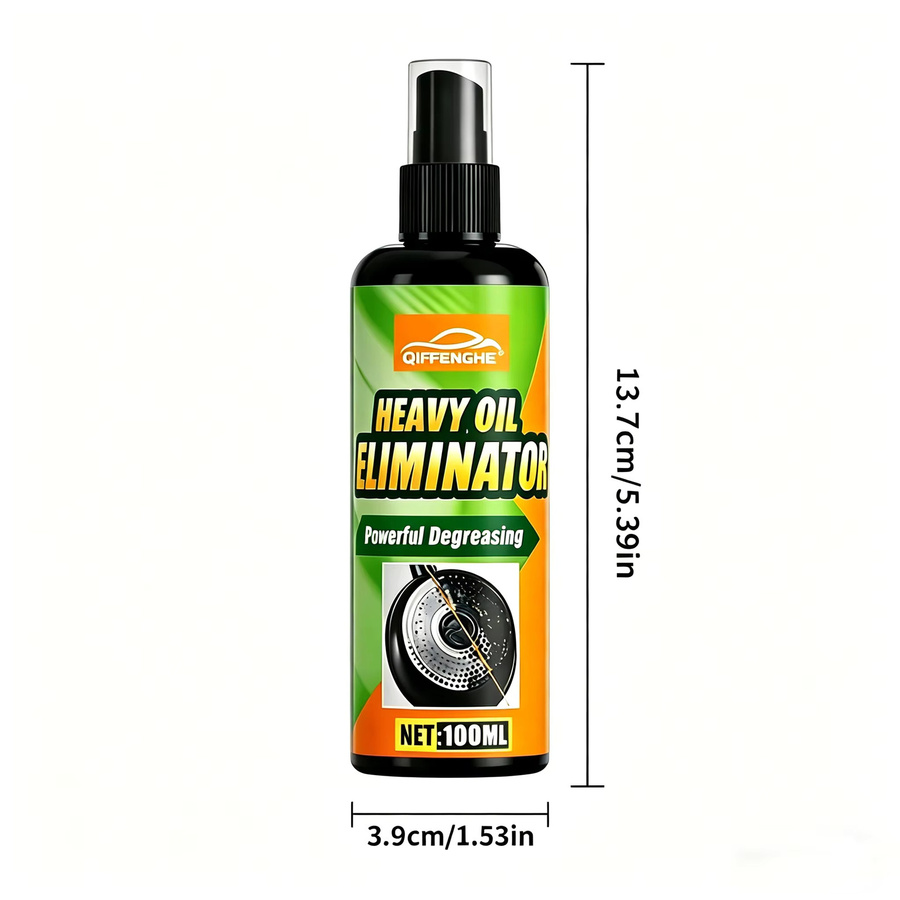 QIFENGHE Küchen-Entfetter-Spray zur Ölreinigung für Herd, Backofen, Kochgeschirr und Dunstabzugshaube, multicolour, 100 ml - Bild 2