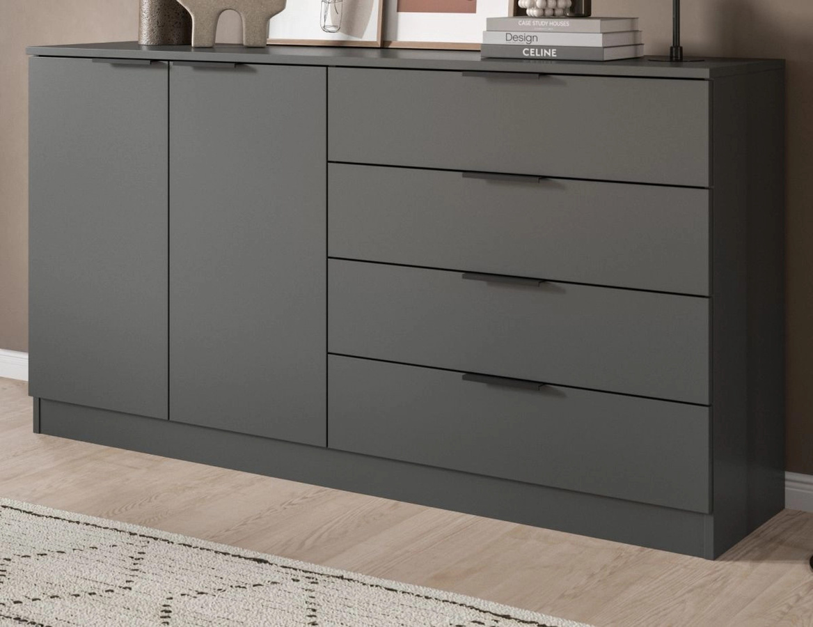 Sideboard Swan von Inn.Furn in Grau, modern und matt, B/H: 148 x 80 cm - Bild 1