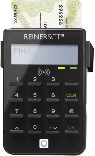 REINER SCT cyberJack RFID Standard Personalausweisleser mit PIN-Eingabe und ZKA-Standard in Schwarz mit USB-A Anschluss - Bild 1