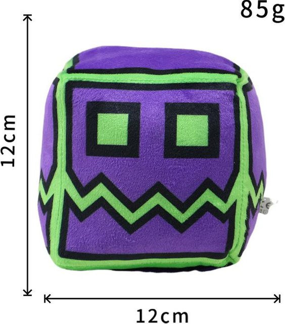 Bliboli Geometry Dash Geometrie Sprint, Plüsch Spielzeug, Bunt / Mehrfarbig - Bild 1