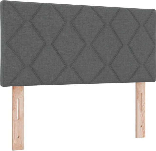vidaXL Kopfteil mit integrierter Beleuchtung in Grau, gepolstertes Stoff-Design mit geometrischem Muster, Breite: 100 cm - Bild 1