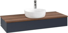 V&B Waschtischunterschrank Antao ohne Frontstruktur, Farbe: Blau, B/T/H: 120 x 50 x 19 cm - Bild 1