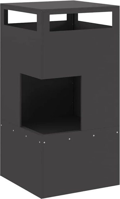 vidaXL Feuerstelle aus Stahl in Schwarz, B/T/H: 50 x 50 x 100 cm - Bild 1