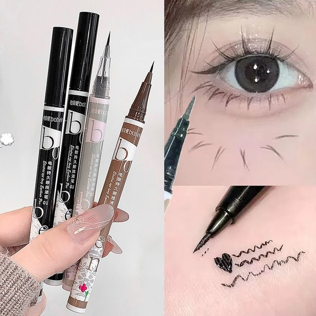 Eyeliner Flüssigstift, Kaffeebraun, Matt - Bild 1