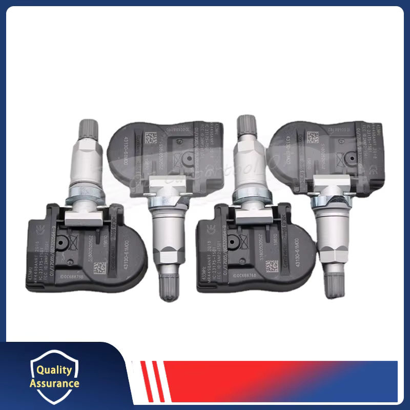 GANGLE 4er Set TPMS Reifendrucksensor System 433MHz für Suzuki Grand Vitara II und Jimny (2014-2019), Ersatzteil 43130-61M00 - Bild 4