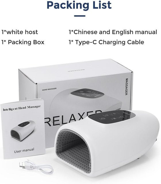Binchi Health Technology Elektrisches Handmassagegerät, Grau - Bild 1