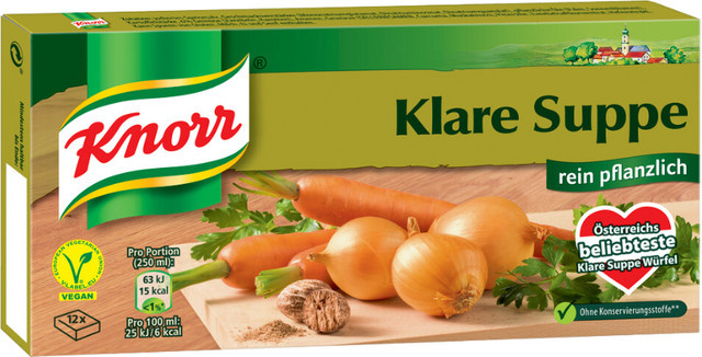 Knorr Klare Suppe rein pflanzlich 12 x 11,3 g (136 g) - Bild 1