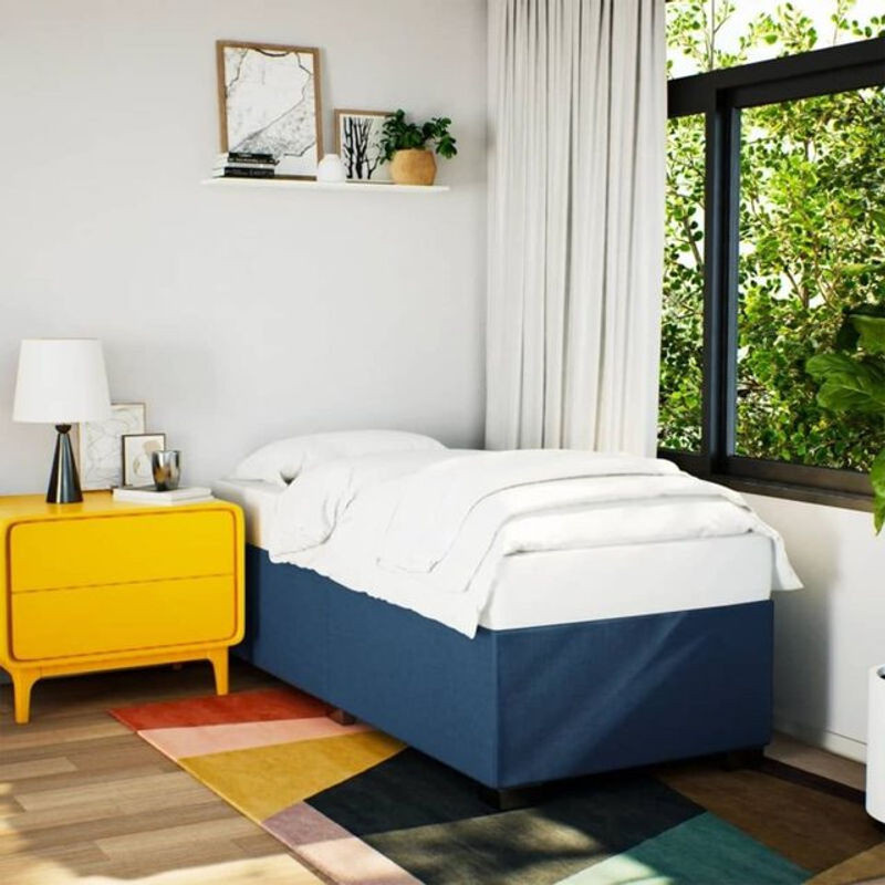 Polsterbett vidaxl in Blau aus Stoff und Holzwerkstoff, B/T: 80 x 200 cm - Bild 1