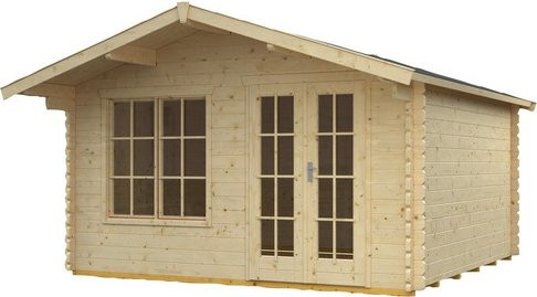 SKANHOLZ Gartenhaus Stavanger aus Holz in Beige mit B/H/T: 420 x 264 x 380 cm - Bild 1