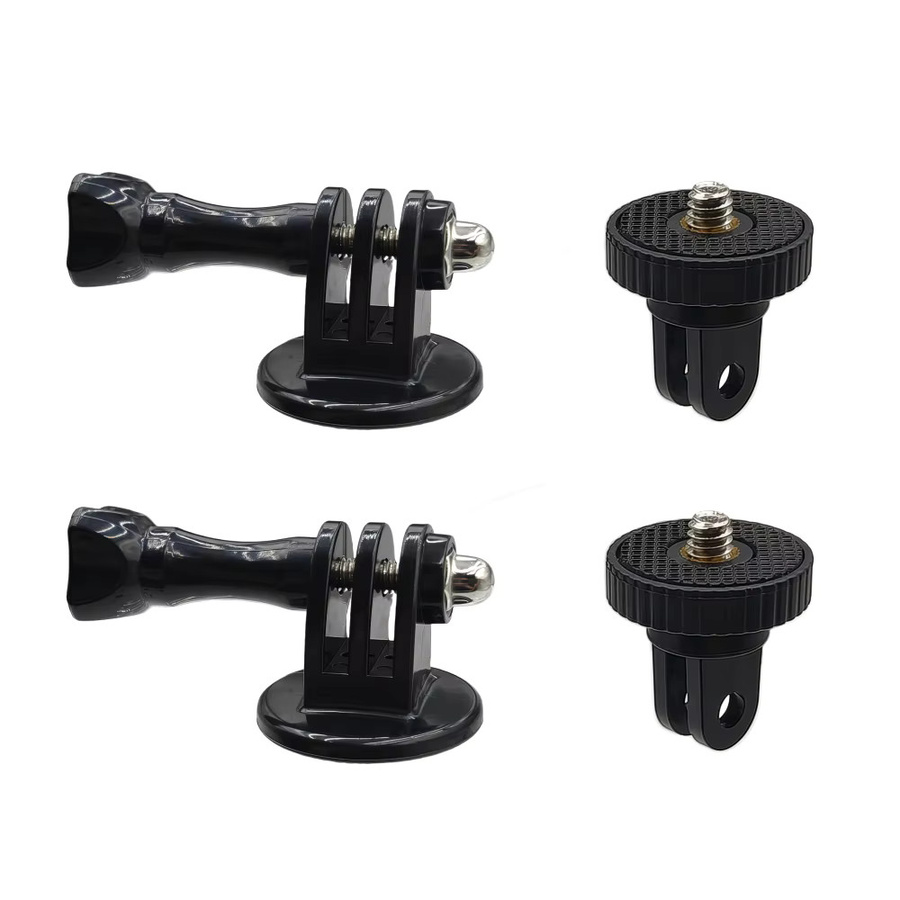 Stativadapter-Halterung mit 1/4-Zoll-Schraube für DJI und Insta360 Action 6 5Pro 4 X5 X4 Kameras, Farbe: Schwarz - Bild 4