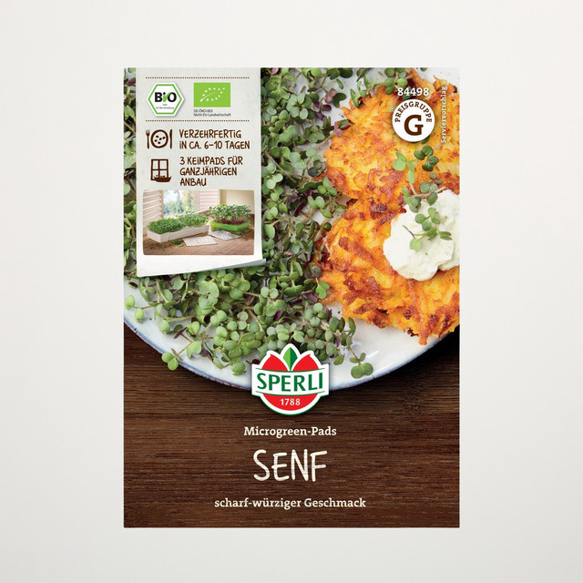 Sperli Senf Keimsprossen Saatscheiben BIO - Bild 1