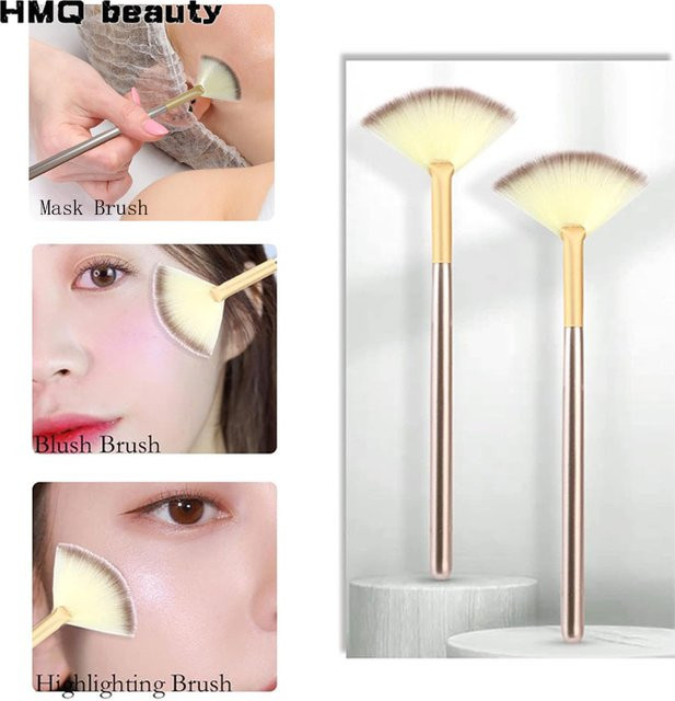 HMQ beauty Fächerförmiger Gesichtspinsel, Unisex - Bild 1