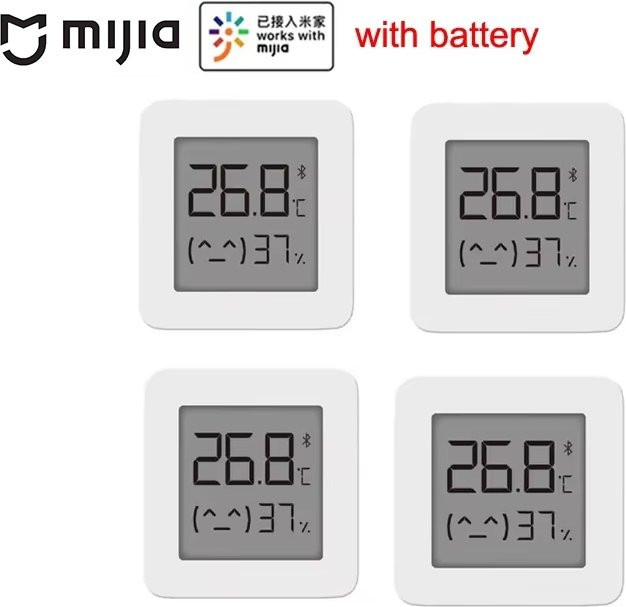 Mijia Bluetooth Temperatur- und Feuchtigkeitssensor mit Smart LCD-Bildschirm und App-Anbindung, Weiß - Bild 1