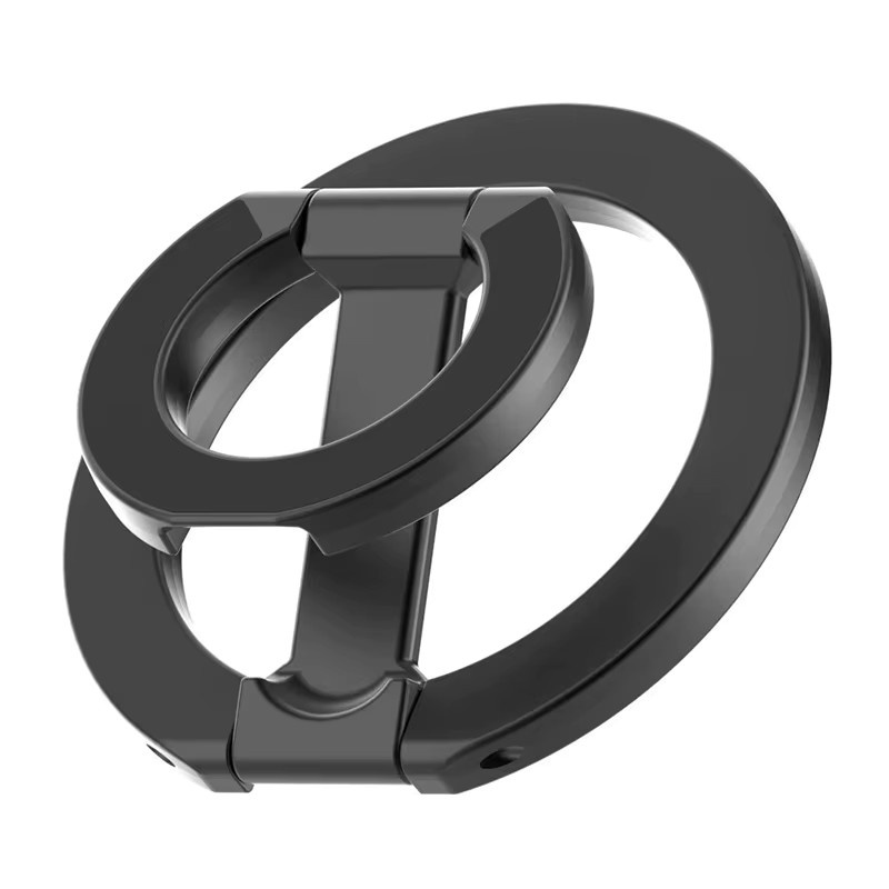 MagSafe Doppelseitiger Magnetischer Ring Telefonhalter Tragbare Faltbare Handyhalterung und Grip für Auto und Alltag in Schwarz oder Weiß - Bild 4