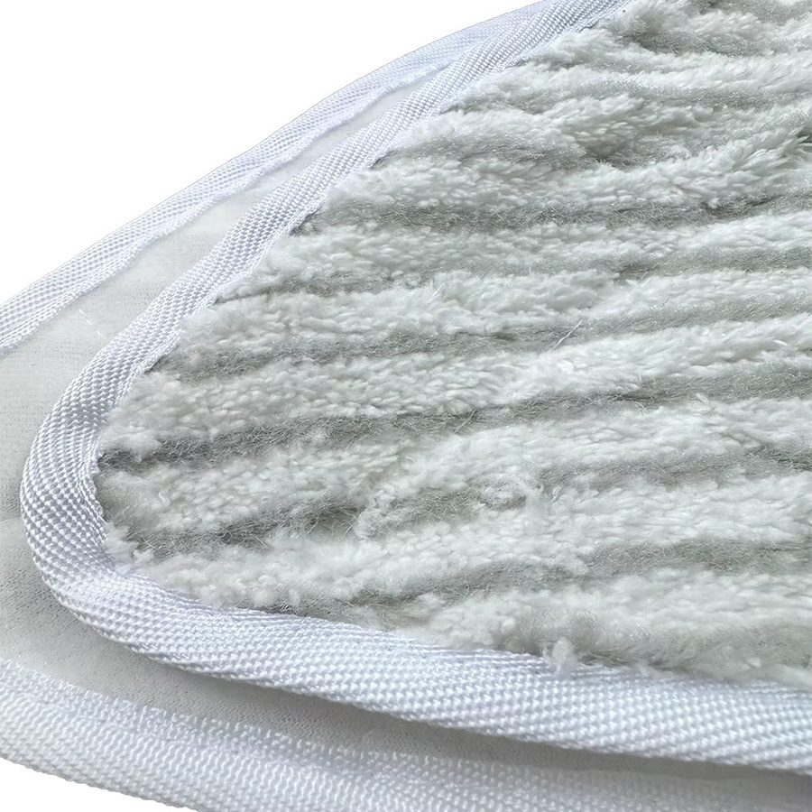 Vileda Mikrofaser-Dampfwischer-Pads in Weiß, dreieckige Ersatztücher für Dampfreiniger, B/T/H: 33,0 x 25,0 cm - Bild 2