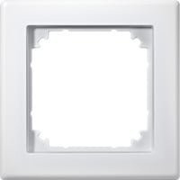 Merten Rahmen Abdeckung System M Polarweiß 484119, Schutzart IP20, B/H: 80,5 x 80,5 mm, Tiefe: 10,1 mm - Bild 1